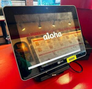 DESCRIPTION TWO TERMINAL NCR TOUCH SCREEN POINT OF SALE SYSTEM W/ ALOHA SOFTWARE AND BACK OFFICE COMPUTER. BRAND / MODEL: NCR ADDITIONAL INFORMATION W