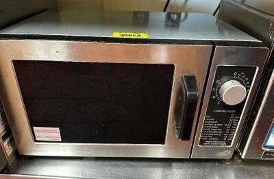 DESCRIPTION 1000 WATT COMMERCIAL MICROWAVE. ADDITIONAL INFORMATION 115 VOLT, 1 PHASE LOCATION KITCHEN QTY 1