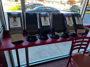 DESCRIPTION (6) EXPRESS NAPKIN DISPENSERS. LOCATION COUNTER QTY 6