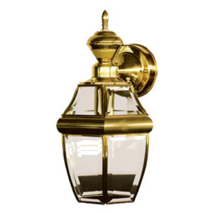 HANGING CARRIAGE POLISHED BRASS OUTDOOR WALL LIGHT