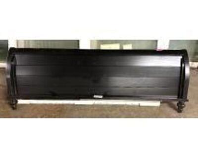 BLACK WOODEN KING SIZE FOOT BOARD