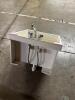 WHITE UTILITY SINK WITH FAUCET - 6