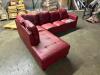 LEATHER "L" SHAPED SECTIONAL - 2