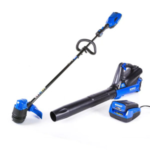 40V STRING TRIMMER AND BLOWER WITH CHARGER