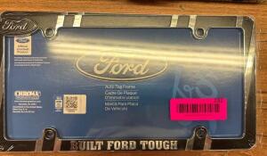 (2)- METAL FORD LICENSE PLATE FRAMES