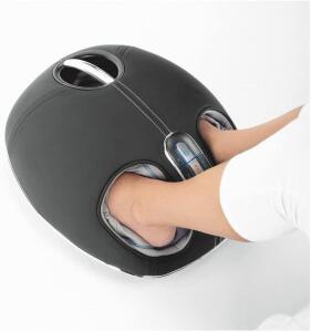 F4 SHIATSU FOOT MASSAGER WITH SELECTABLE HEAT, ROLLERS, AND AIR COMPRESSION