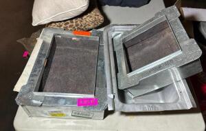 ASSORTED GALVANIZED AIR VENTS