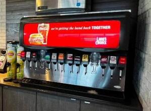 12-TAP SODA FOUNTAIN WITH ICE BIN