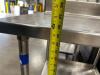 STAINLESS STEEL TABLE WITH BACK AND SIDESPLASH WITH WELDED STAINLESS UNDERSHELF - 4