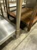 STAINLESS STEEL TABLE WITH STAINLESS UNDERSHELF - 6