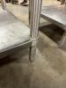 STAINLESS STEEL TABLE WITH BACKSPLASH, STAINLESS UNDERSHELF AND CAN OPENER ATTACHMENT - 5