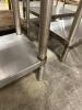 STAINLESS STEEL TABLE WITH STAINLESS UNDERSHELF - 5