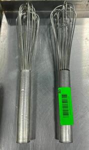 DESCRIPTION: (2) STAINLESS WHISKS QTY: 2