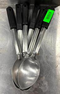 DESCRIPTION: (6) STAINLESS SERVING SPOONS QTY: 6