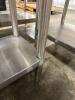 STAINLESS STEEL TABLE WITH STAINLESS UNDERSHELF - 5