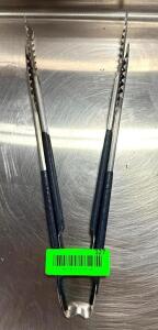 (2) STAINLESS TONGS