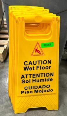 (6) WET FLOOR SIGNS