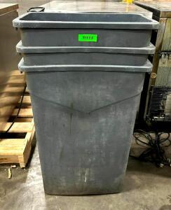 (3) KITCHEN TRASH BINS