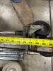 (6) 86" SHELVING POLES WITH CASTERS & (4) POLE CASTERS - 5