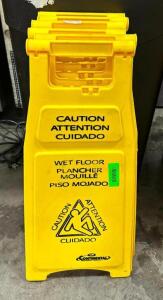 (6) WET FLOOR SIGNS