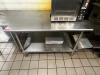 DESCRIPTION 54" X 30" ALL STAINLESS TABLE. ADDITIONAL INFORMATION CONTENTS ARE NOT INCLUDED SIZE 54" X 30" LOCATION KITCHEN QTY 1