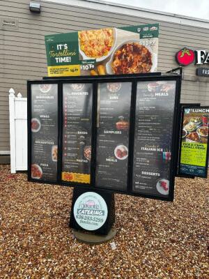 DESCRIPTION LIGHTED DRIVE THRU MENU BOARD, AWNING W/ SPEAKER, HME E05 HD DRIVE THRU SYSTEM, AND (3) HEAD SETS. ADDITIONAL INFORMATION TOOLS REQUIRED F