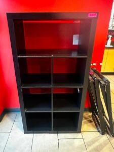 DESCRIPTION 30" WOODEN CUBBY ORGANIZER. LOCATION FRONT QTY 1