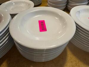 DESCRIPTION (12) 9" PLASTIC PASTA BOWLS THIS LOT IT: SOLD BY THE PIECE SIZE 9" LOCATION FRONT QTY 12