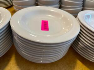 DESCRIPTION (12) 9" PLASTIC PASTA BOWLS THIS LOT IT: SOLD BY THE PIECE SIZE 9" LOCATION FRONT QTY 12