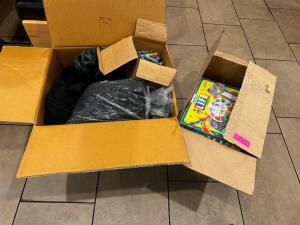 DESCRIPTION (2) BOXES OF MISC. BOARD GAMES, CRAYONS, AND MISC. THIS LOT IT: ONE MONEY LOCATION FRONT QTY 1