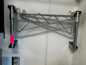 DESCRIPTION WIRE WALL SHELF MOUNTING BRACKETS ( 2) LOCATION KITCHEN QTY 1