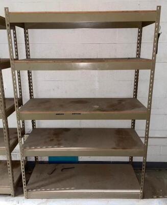 (2) 48" X 18" X 72" METAL FRAMED SHELVING UNIT