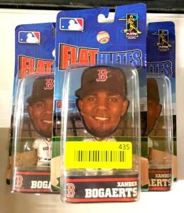 (3) XANDER BOGAERTS FLATHLETES FIGURINES