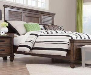 QUEEN SIZE EASTERN BED RAILS AND SLATS