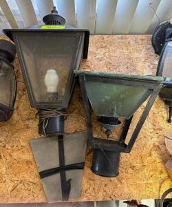 (2) POST LANTERN FIXTURES