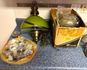 ASSORTED LIGHT FIXTURES AND PARTS AS SHOWN