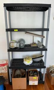 5-TIER PLASTIC SHELVING UNIT