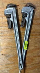 (2) 24" PIPE WRENCHES