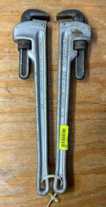 (2) 24" PIPE WRENCHES