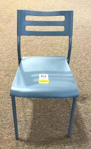 GREY PLASTIC/METAL CHAIR