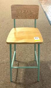 WOODEN/METAL BAR STOOL