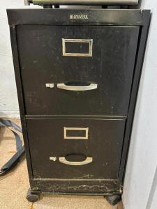 ROLLING 2-DRAWER FILE CABINET