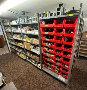 (4) METAL SHELVING UNITS