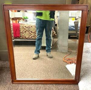 WOOD FRAMED MIRROR