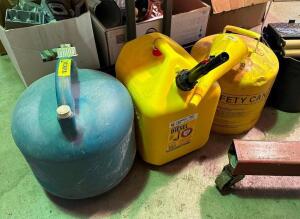 (3) ASSORTED FUEL CANS