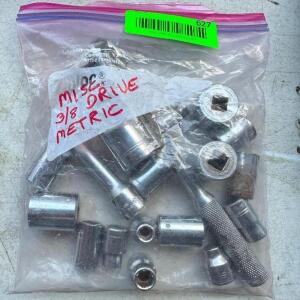 3/8" DRIVE METRIC SOCKETS WITH RATCHET