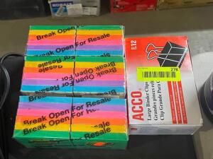 RAINBOW STICKY NOTES AND BINDER CLIPS