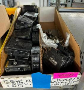 ASSORTED GE DUPLEX SWITCHES AS SHOWN