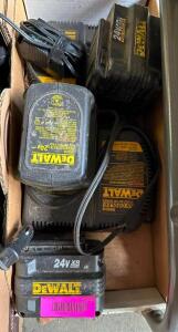 ASSORTED DEWALT BATTERIES