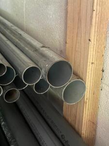 (8) - ASSORTED WIDTH STEEL PIPE